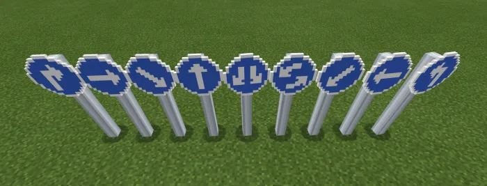 Yo'l elementlari — Minecraft mod, rasm 1