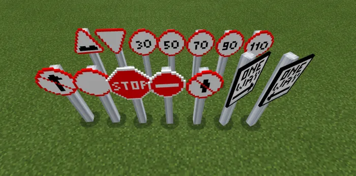 Yo'l elementlari — Minecraft mod, rasm 2