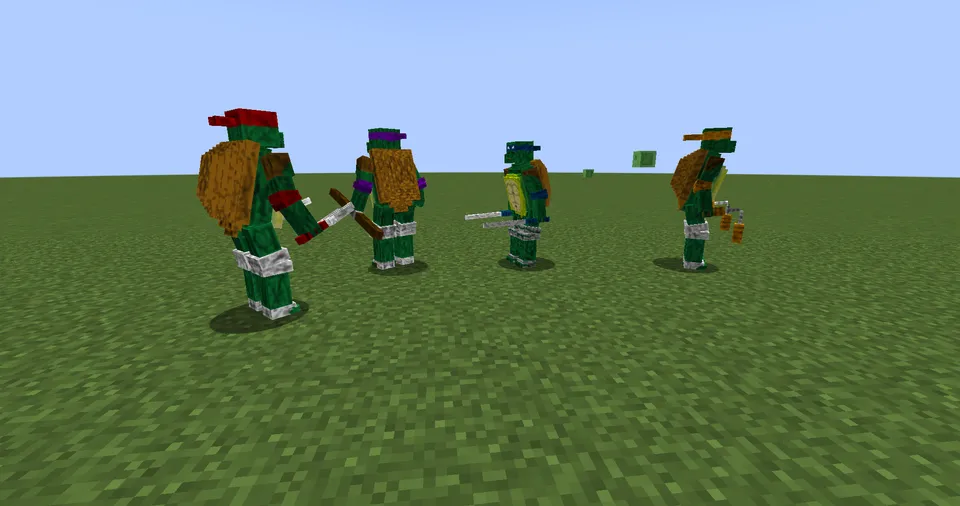 Ninja toshbaqalar — Minecraft mod, rasm 2