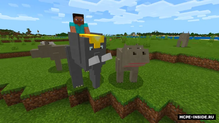 Fillar va begemotlar — Minecraft mod, rasm 1