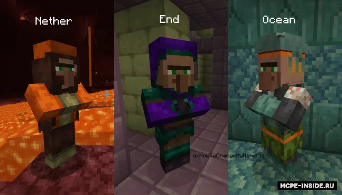 Yana qishloq aholisi — Minecraft mod, rasm 1
