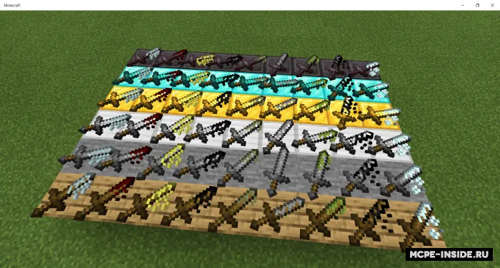 Zaharli qilichlar — Minecraft mod, rasm 1