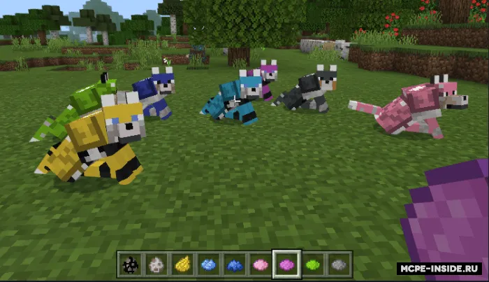 Ko'proq bo'rilar va ular uchun zirh — Minecraft mod, rasm 1