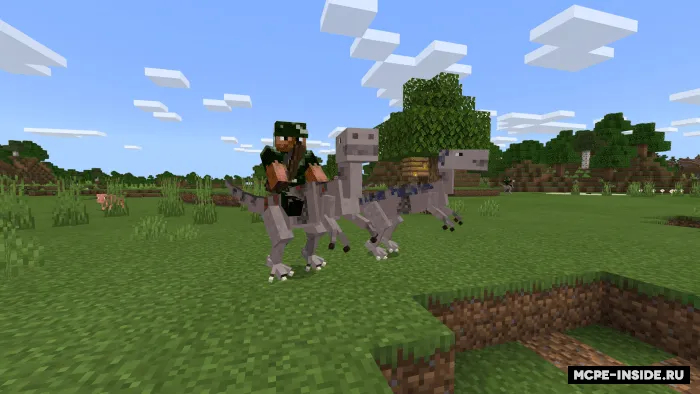 Pterodaktillar va velotsiraptorlar — Minecraft mod, rasm 1