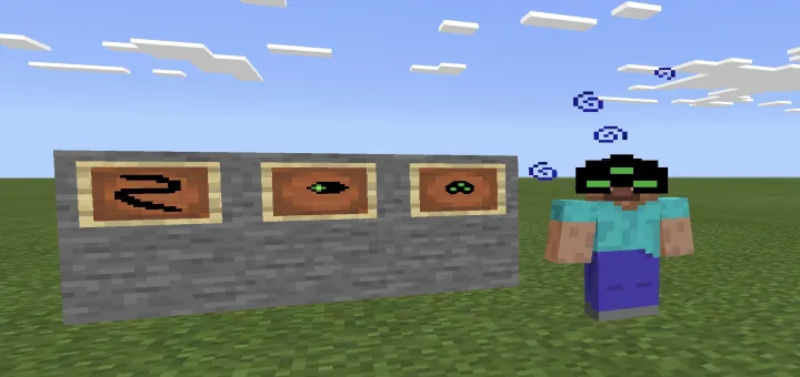 Tungi ko'rish ko'zoynagi — Minecraft mod, rasm 1