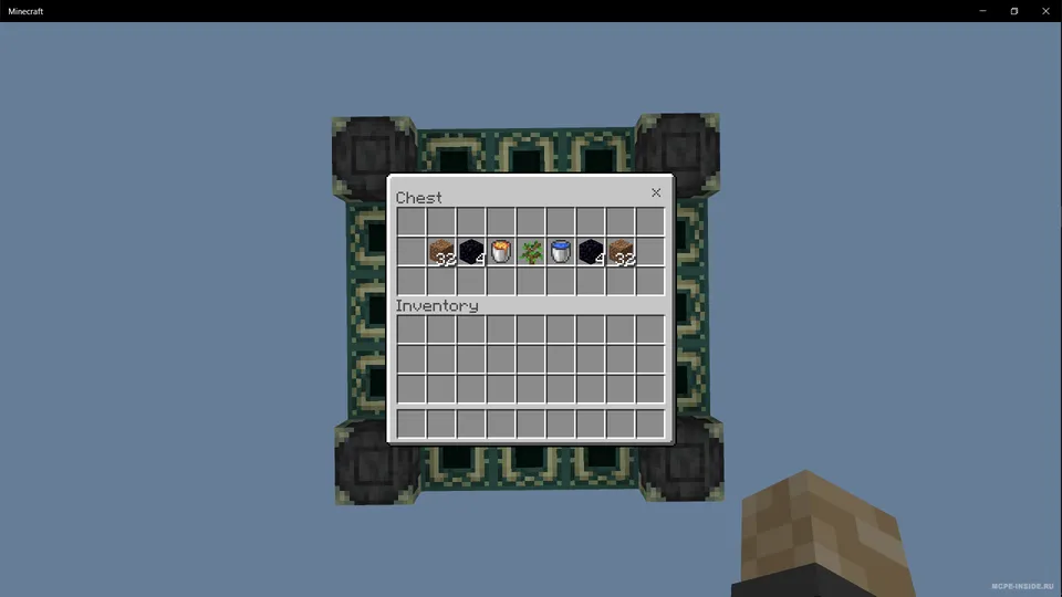 1 blok-sandiq — Minecraft xarita, rasm 2