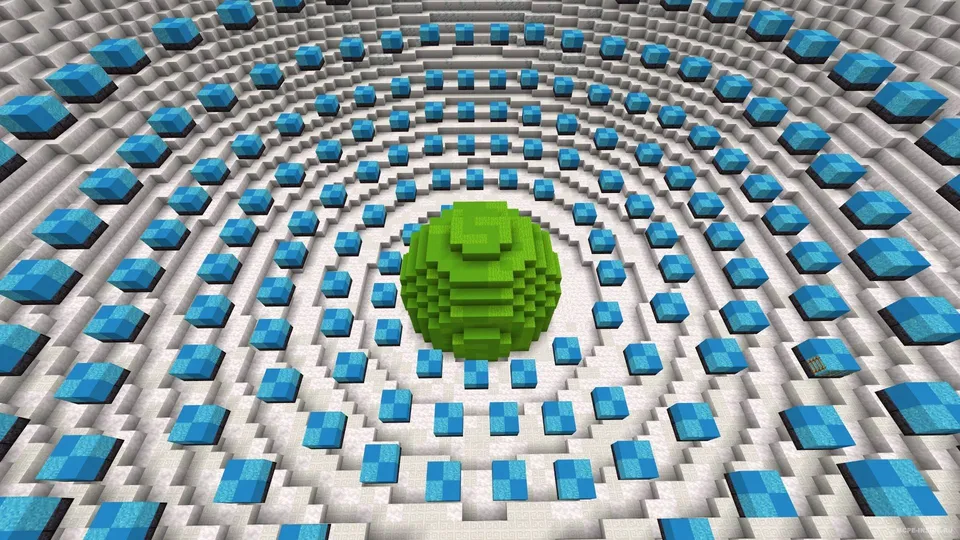 Sferada oddiy parkur — Minecraft xarita, rasm 2