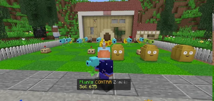 Plants vs. Zombies — Minecraft xarita, rasm 1