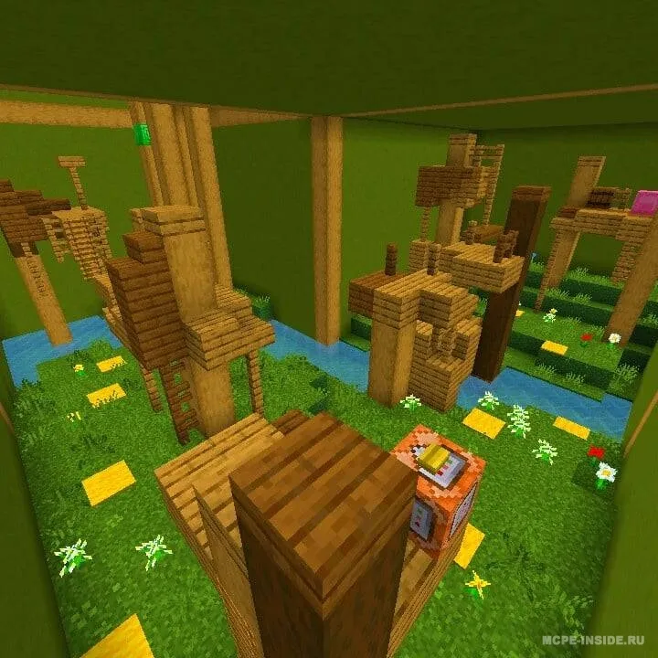 Kubda parkur — Minecraft xarita, rasm 1