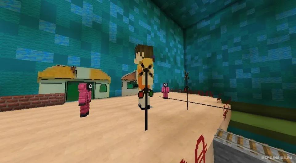 Squid Game: Arqon sakrash — Minecraft xarita, rasm 2