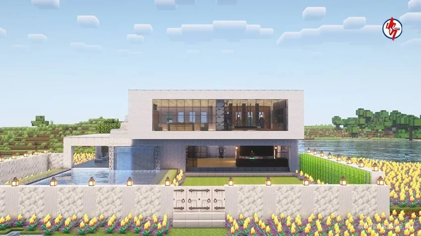 Omon qolish uchun zamonaviy uy — Minecraft xarita, rasm 3