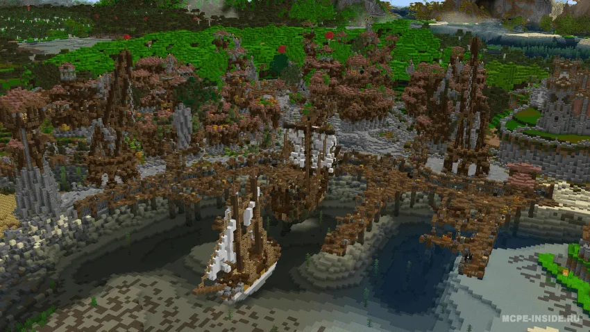 Botqoqlikdagi o'rta asr baliqchilar shaharchasi — Minecraft xarita, rasm 2