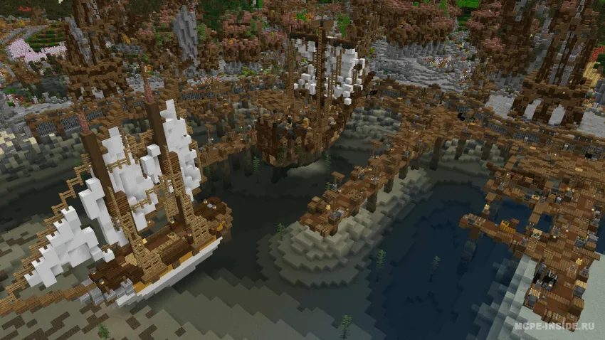 Botqoqlikdagi o'rta asr baliqchilar shaharchasi — Minecraft xarita, rasm 3