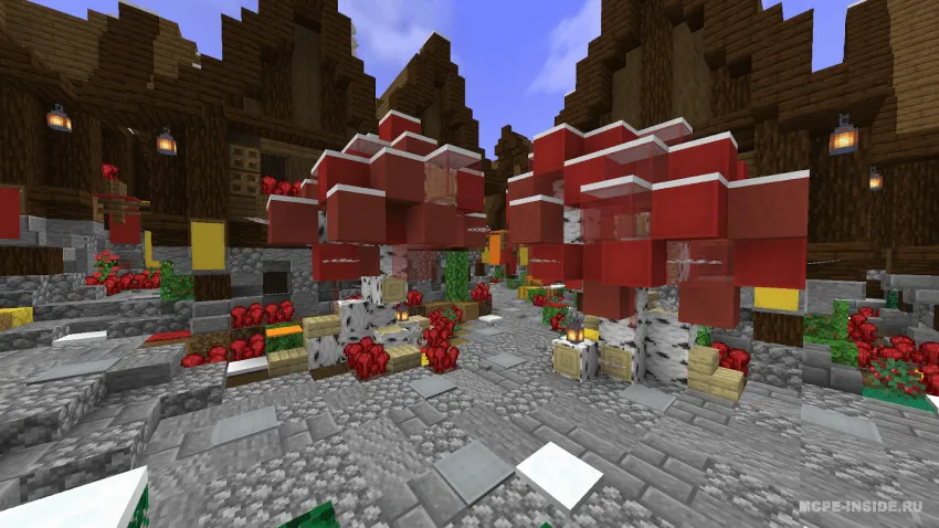 Qorli tekislikdagi o'rta asr shahri — Minecraft xarita, rasm 4