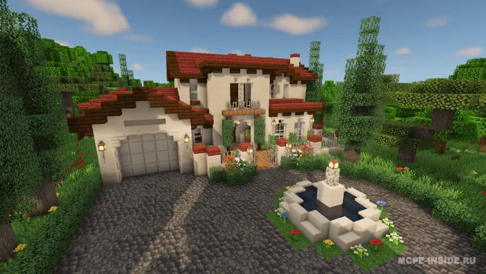 Ispancha uslubdagi villa — Minecraft xarita, rasm 1