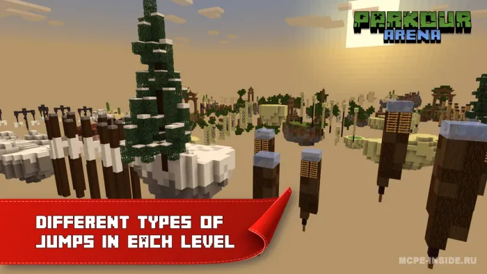 Parkur Arena — Minecraft xarita, rasm 1