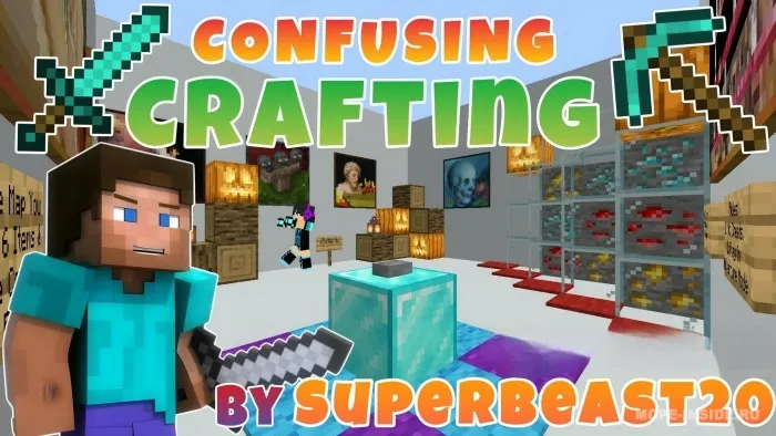 Chigal yoki chalkash craft — Minecraft xarita, rasm 1