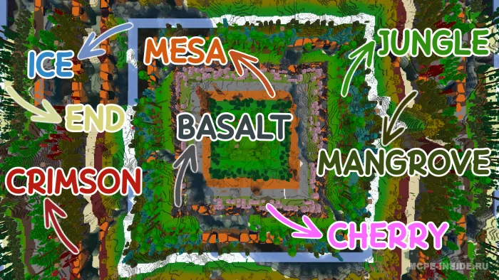 Barcha biomlarda omon qolish — Minecraft xarita, rasm 1