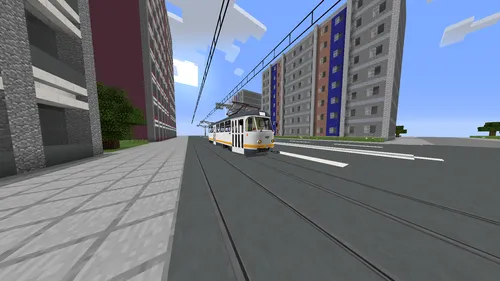 Tatra T4 tramvayi — Minecraft mod, rasm 1