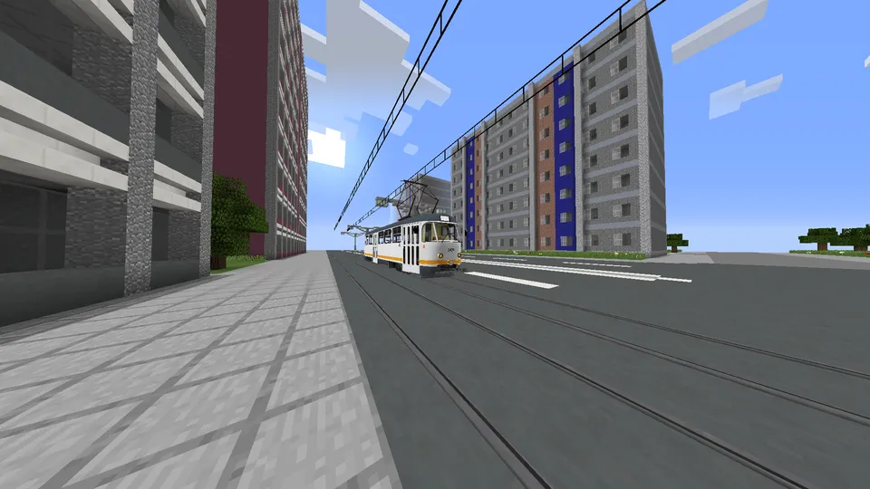 Tatra T4 tramvayi — Minecraft mod, rasm 3