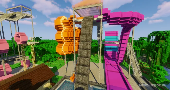 Akvaparkda ov — Minecraft xarita, rasm 2