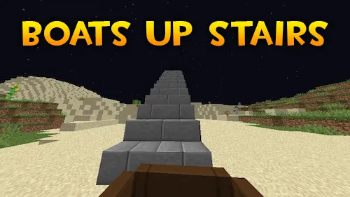 Boats Up Stairs — Minecraft mod, rasm 1