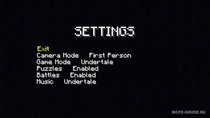 Undertale — Minecraft xarita, rasm 2