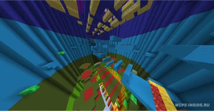Quvnoq kamalak parkur — Minecraft xarita, rasm 2