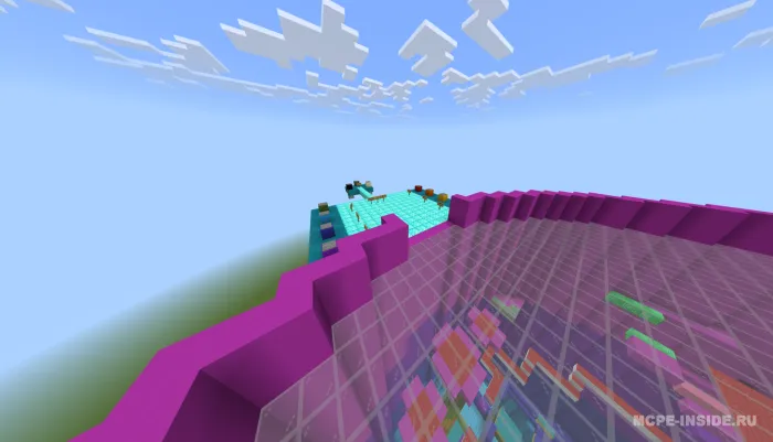 Quvnoq kamalak parkur — Minecraft xarita, rasm 4