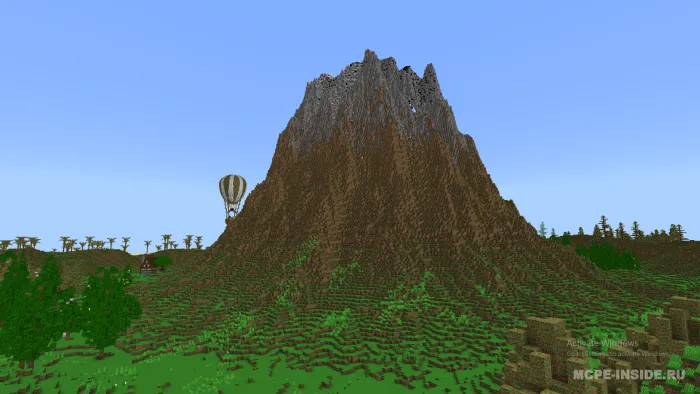 Vulkan oroli — Minecraft xarita, rasm 1