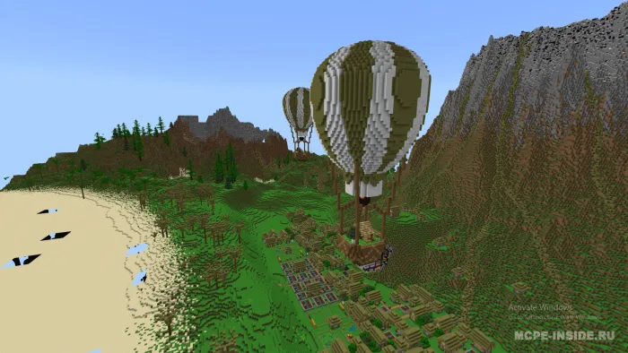 Vulkan oroli — Minecraft xarita, rasm 2