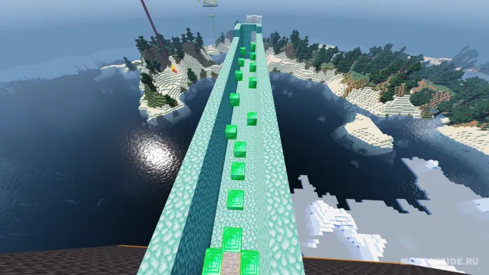 Parkur, amerika tepaliklari va labirint — Minecraft xarita, rasm 4