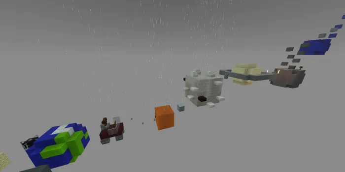 Osmono'par parkur — Minecraft xarita, rasm 1