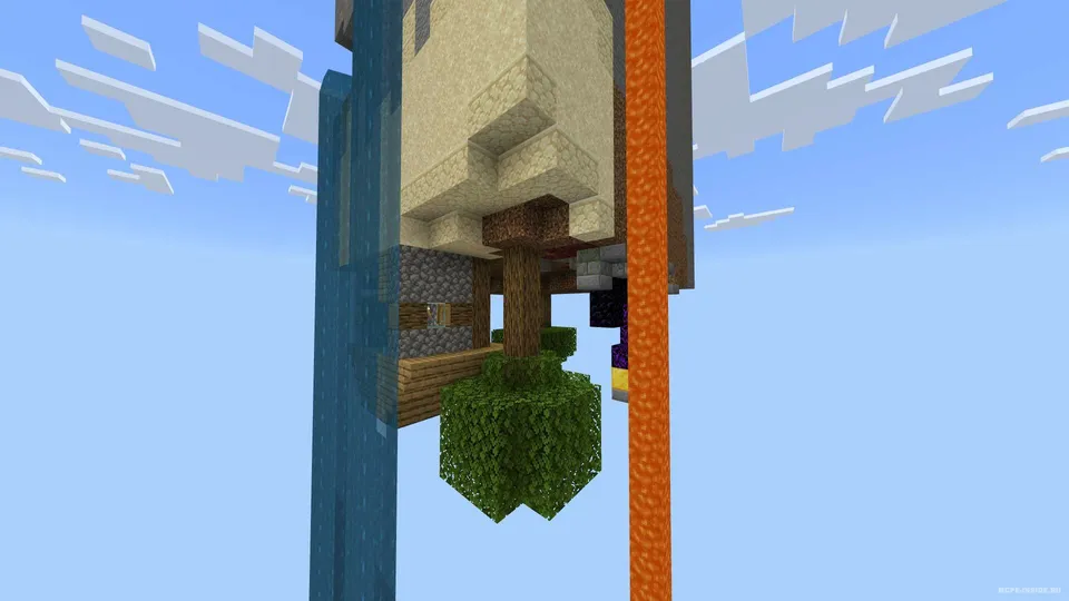Teskari chank — Minecraft xarita, rasm 4