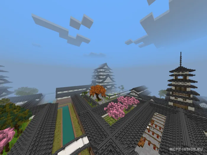 Samuraylar qishlog'i — Minecraft xarita, rasm 1