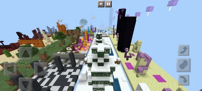 Yo'laklar bo'ylab parkur — Minecraft xarita, rasm 4
