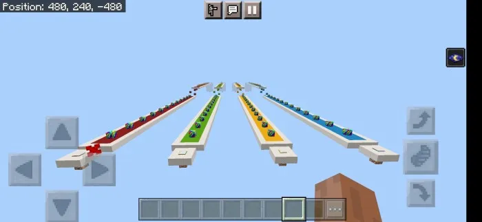 Lucky blocklar poygasi — Minecraft xarita, rasm 2