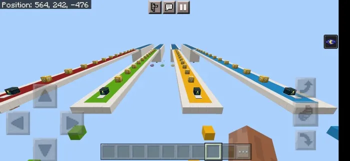 Lucky blocklar poygasi — Minecraft xarita, rasm 3