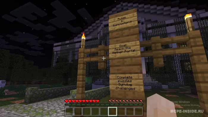Qopqonli uyda omon qolish — Minecraft xarita, rasm 2