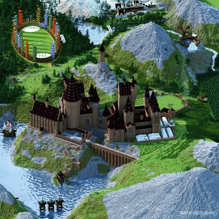 Hogwarts va uning atrofi — Minecraft xarita, rasm 1