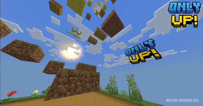 Faqat yuqoriga! — Minecraft xarita, rasm 1