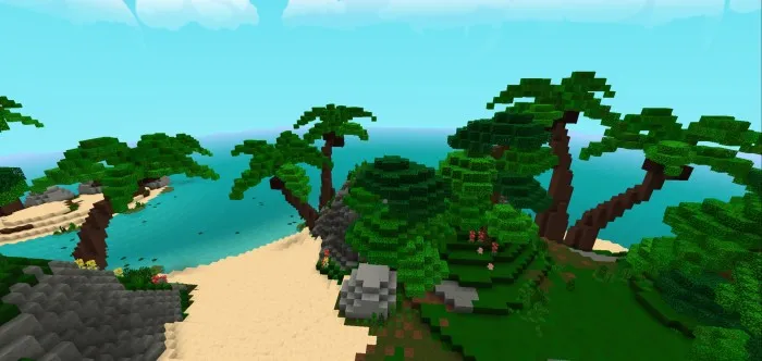 Tropik orol — Minecraft xarita, rasm 2