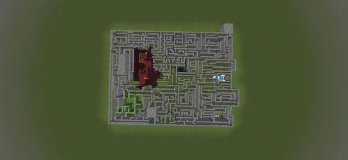 Saira labirinti — Minecraft xarita, rasm 1