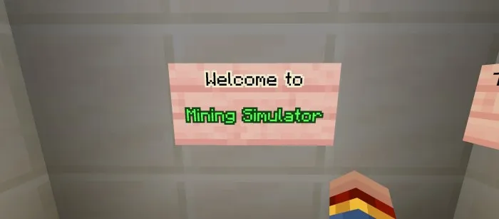 Mayning simulyatori — Minecraft xarita, rasm 1