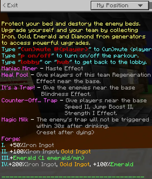 Bed Wars — Minecraft xarita, rasm 2