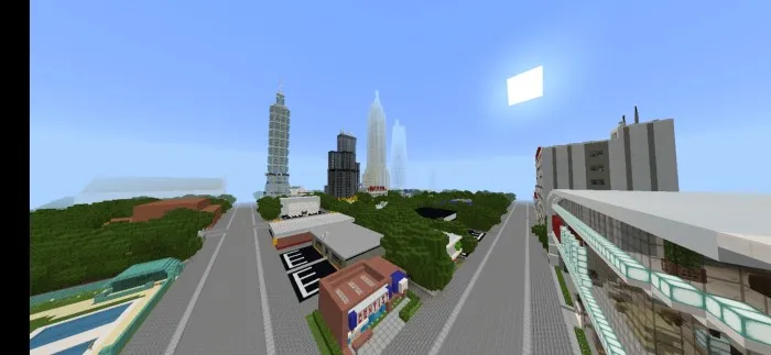 New Greens shahri — Minecraft xarita, rasm 1