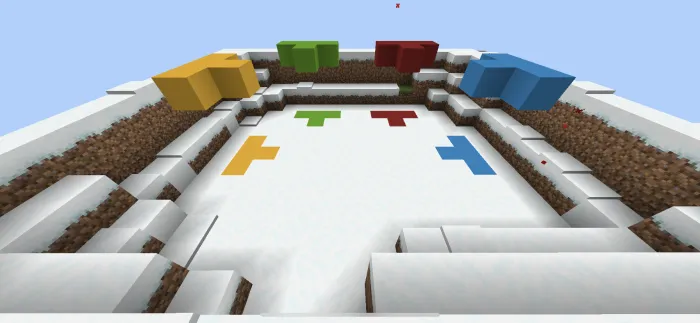 Qor to'plari va qorbobolar — Minecraft xarita, rasm 4