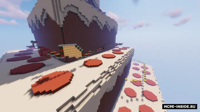 Katta tort bo'ylab parkur — Minecraft xarita, rasm 1