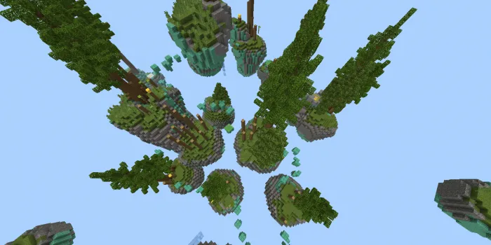 Dunyolar bo'ylab parkur — Minecraft xarita, rasm 2
