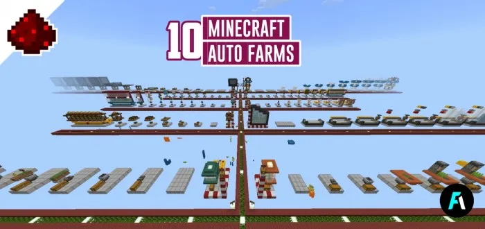 10 ta avtomatik ferma — Minecraft xarita, rasm 1